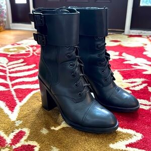 TORY BURCH utility block heel bootie